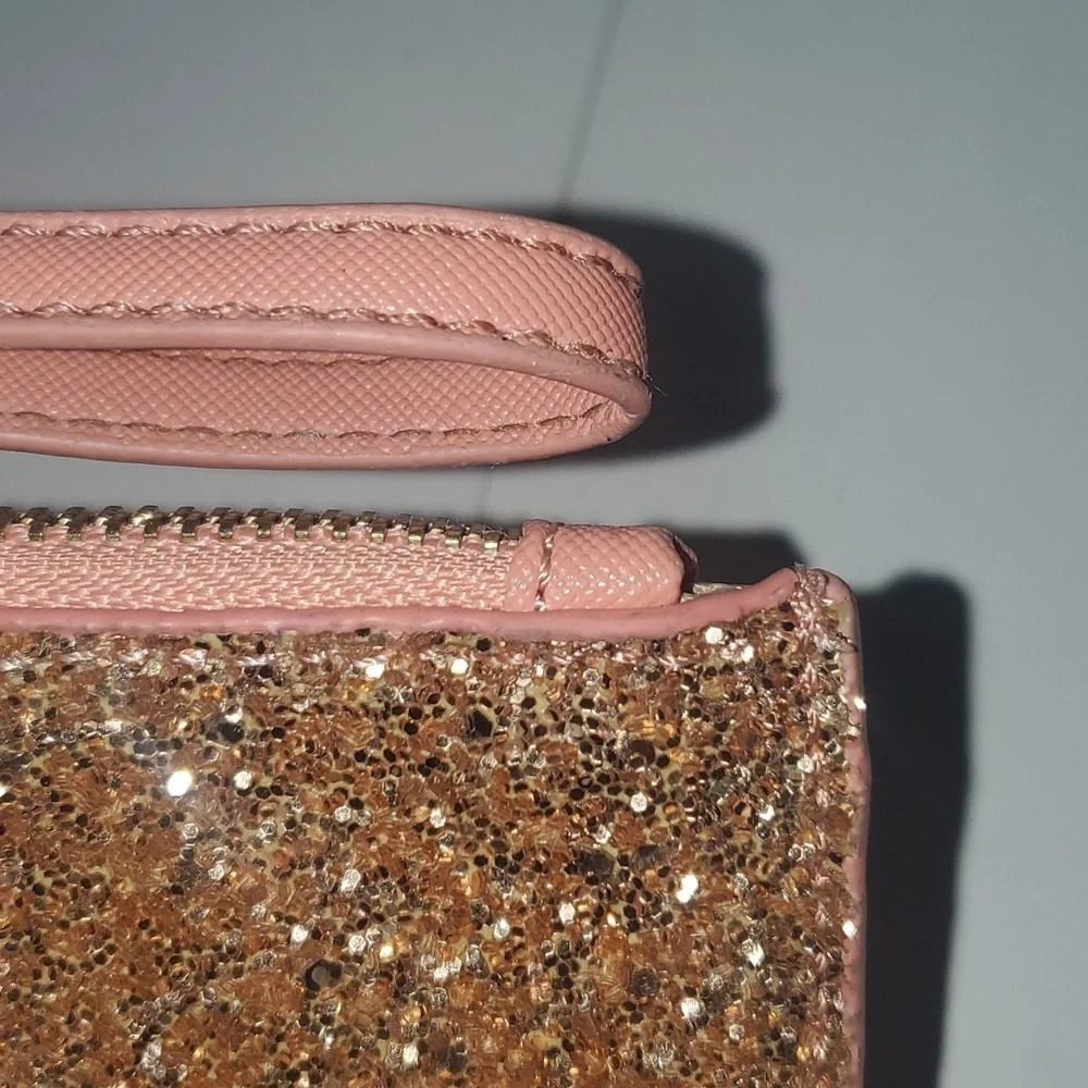 Kate Spade Rose Gold Glitter Clutch - Picture 4 of 14